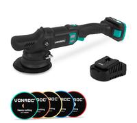 Pulidora de doble acción PRO 20V - Ø150mm | In atería 2.0Ah, cargador rápido y 5 esponjas de pulido