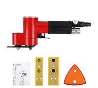 Pulidora de papel de lija neumática con guía deslizante lineal en miniatura, 15000 rpm, triangular, lijadora orbital aleatoria para pulido de metales