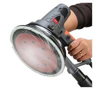 Pulidora de paredes de 1250 W, lijadora de paneles de yeso portátil con luz LED, disco de lijado for masilla de pared, pulidora eléctrica de mano
