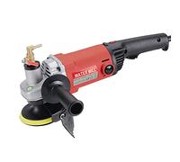 Pulidora de piedra húmeda de 1400 W, 220 V, 6 pulidoras de velocidad variable, eléctrica en húmedo con almohadillas de pulido de diamante para pulir azulejos, mármol, granito, hormigón y cemento.