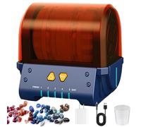 Pulidora De Rocas, Pulidora De Rocas Completa, Kit Eléctrico Para Pulir Piedras Con Temporizador De 5 Días, Tapa De Partición Y Barril De Pulido Con Pegamento, Para Bricolaje De Cristales Y Gemas