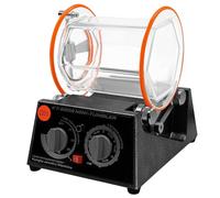 Pulidora de superficie rotativa de 60 W, tambor de pulido, máquina pulidora de joyas, molinillo de bolas, 3 kg, control de 4 velocidades con temporizador