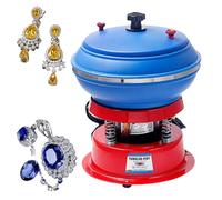 Pulidora De Vaso Vibratoria De 8 Pulgadas, pulidor de manga, Pulidora Vibratoria 130 W Cuenco,Pulidor Joyería Vaso Magnético,para Pulir Joyas Y Limpiar Metales(220V)