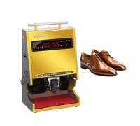 Pulidora de zapatos eléctrica, máquina de brillo totalmente automática con visualización de tiempo, limpiador de zapatos para el hogar, oficina, vestíbulo de hotel, pulido y mantenimiento sin esfuerzo