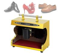 Pulidora eléctrica automática de zapatos, cepillos dobles de inducción con protección contra sobrecalentamiento para el hogar, hotel, uso comercial