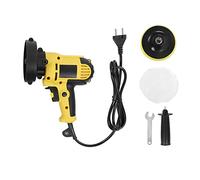 Pulidora eléctrica con enchufe estadounidense, rueda de lijado de 110 V - 125 mm y velocidad variable de 600 - 3700 RPM para encerado de superficies de metal y madera para
