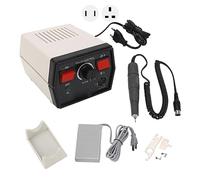 Pulidora eléctrica de 35000 rpm, máquina pulidora de micromotor de 35000 rpm, velocidad variable CW CCW, control manual de pedal, pulidora de micro motor (Reino Unido)