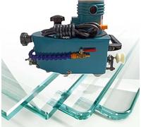 Pulidora eléctrica de borde de vidrio con 8 ruedas de diamante, amoladora de mano, 800 W, 8000 RPM para biselado y pulido