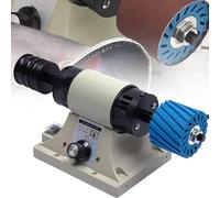 Pulidora eléctrica de cuero de 350 W con 6 mangas de lijado, bruñidora de velocidad ajustable, pulidora de bordes de cuero de 0 a 8000 RPM