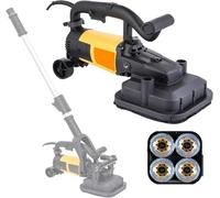 Pulidora eléctrica de diamante, amoladora de hormigón de 3800 W,lijadora de paneles de yeso manual de 6000 RPM con varilla de extensión,para cemento,baldosas,mármol y granito Novacuumcleaner-110V
