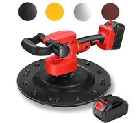 Pulidora eléctrica de hormigón - Motor de cobre puro, ajuste de 6 velocidades, mezclador portátil de alisado de pared para enlucido de paredes de cemento