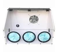 Pulidora eléctrica de mesa de molienda con luz LED y ventilador, diseño totalmente cerrado para joyas, tallado de piedra, tallado de madera