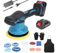 Pulidora eléctrica inalámbrica para coche, 21 V, multifunción, para limpieza de casa, encerado, lijado de madera, eliminación de óxido de 8 velocidades para carpintería, pulido de metales