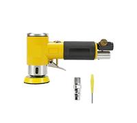 Pulidora Enceradora Mini Orbital Lijadora de Aire de 2/3" Pulidora Neumática Amoladora Pulidora Orbital de Doble Acción Juego de 80 Piezas de Papel de Lija (Color: 1, Tamaño: De