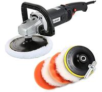 Pulidora giratoria para coche, kit de pulidor de cera para coche, mango desmontable de 8 velocidades, perfecto para pulir y encerar coches de barco