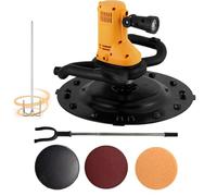 Pulidora, Hormigoneras Pequeñas - Motor Cobre Calidad, 6 Velocidades, Con Percha Alargadora, Mezclador, Disco Autoadhesivo, LED Para Pequeñas Obras Y Trabajos Domésticos(Yellow)