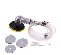 Pulidora húmeda, Pulidor de aire de azulejo de metal de piedra Piedra húmeda Mármol Granito de alimentación de agua neumática manual de 7 "(SET3)