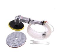 Pulidora húmeda, Pulidor de aire de azulejo de metal de piedra Piedra húmeda Mármol Granito de alimentación de agua neumática manual de 7 "(SET2)