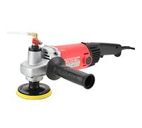Pulidora húmeda y amoladora de 1400 W, velocidad variable, 6 engranajes con almohadillas de pulido de diamante para hormigón, mármol y piedra, ideal para pulir granito