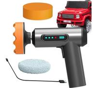 Pulidora inalámbrica eléctrica recargable, 2000 mAh, búfer inalámbrico para automóvil con velocidades variables para detalles y lijadora, pulidora portátil