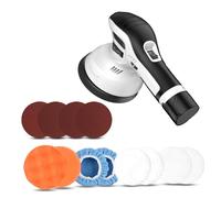 Pulidora inalámbrica para coche, batería recargable, sin escobillas, con 6 velocidades variables, pulidora portátil