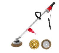 Pulidora Lijadora Multifuncional Eléctrica 6 Velocidades 220V Profesional para Suelo Hormigón, Pared, Desoxidar Metal - Incluye Disco Diamante 180mm y Cepillo Alambre 200mm