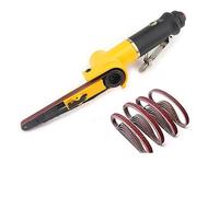 Pulidora, Lijadora neumática de 3/8 ", lijadora de cinturón de aire, herramientas de pulido con cinturones de lijado for Kit de compresor de aire de 10 * 330MM(Belt sander set)