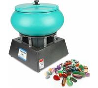 Pulidora magnética vibratoria for pulir metales, pulidora magnética profesional, máquina limpiadora y acabado de joyas, for acero inoxidable, titanio, piezas de metal, trabajo pesado.(Large)