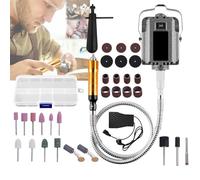 Pulidora, Micromotor Pulido Eléctrico 0-30000 Rpm 800W Herramienta Grabado Con Control Pedal Pulidora Eléctrica Para Laboratorio Joyería Cerámica Silicona Vidrio Tallado En Madera Pulido Dientes