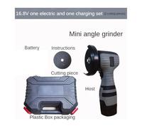 Pulidora, Mini amoladora angular inalámbrica portátil de 16,8 V, máquina pulidora alimentada por batería de litio, herienta eléctrica de corte de diamante for moler(16.8v grey 1pc)