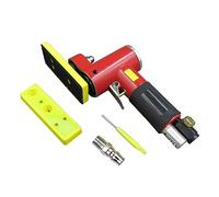 Pulidora, Mini lijadora de aire de línea recta con lijado/goma/almohadilla de hierro, lijadora neumática Orbital aleatoria, pulidora de mano operada por aire, enceradora(Set 1)