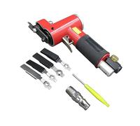 Pulidora, Mini lijadora de aire de línea recta con lijado/goma/almohadilla de hierro, lijadora neumática Orbital aleatoria, pulidora de mano operada por aire, enceradora(Set 2)