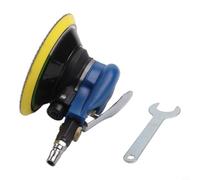 Pulidora neumática de coche de 6 pulgadas al azar para lijadora orbital de 13500 RPM para limpieza de detalles, encerado, eliminación de arañazos, kit de lijado de madera y metal (con aspiradora)