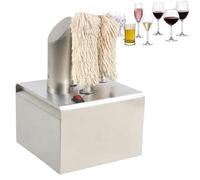 Pulidora Profesional Para Copas Vino, Pulidora Y Secadora Cristalería Eléctrica Comercial, Pulidora Copas Automática, Secado Instantáneo, Cepillos Extraíbles, Para Salas Recepción Bars Cocina 3head