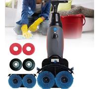 Pulidora y abrillantadora de pisos comercial con operador a pie de 43cm, cepillos dobles,almohadillas y impulsores dobles, estructura de limpieza de 360°,batería de litio recargable inalámbrica Grey