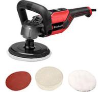 Einhell Pulidora y lijadora CC-PO 1100/150 CE (1100 W, disco de pulido de Ø 150 mm, electrónica de velocidad 500 - 3500 rpm, electrónica constante, cierre de gancho y bucle, incl. accesorios)