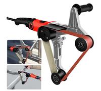 Pulidora Y Lijadora De Tubos (1000 Rpm), Lijadora De Banda Para Tubos (800 W), 6 Velocidades Ajustables + Rotación Continua De 360°, Para Lijado/pulido/cepillado De Metales,Red