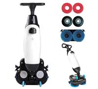 Pulidora Y Limpiadora De Pisos De Alta Resistencia, Máquina Fregadora De Pisos Comercial, For Pisos De Madera Y Alfombras, Limpieza Profunda De Baldosas Y Lechada(White)