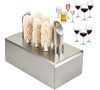 Pulidora y secadora de vidrio eléctrica comercial con limpieza de 360 grados y secado al aire a 60 grados, diseño de 3 cabezales de alta eficiencia