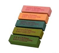 Pulidoras de goma abrasiva para guitarra para trastes, kit de mantenimiento completo con múltiples niveles de grano