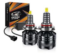 Pulilang Bombillas HB3/9005 LED,360° 96 CSP Chips 8 Caras 800% Más Brillante Bombilla 30000LM 150W 6500K Blanco LED HB3 Coche y Moto Para Canbus Sin Errores,Lmpermeable IP68 Plug And Play,Juego De 2