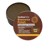 Pulimento de cera de abejas para muebles y madera Furniture Clinic - 200 ml - Cera de abejas natural para maderas de todos tipos y colores - Protege y realza cualquier superficie (Roble Oscuro)