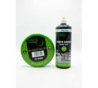 Pulimento nautico corte rapido gelcoat eliminador de oxido metal quita oxido abrillantador barco para pulidora restaurador pintura nautica cascos cubiertas kit botella 1L + pad 180mm | GUBOSA