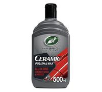 Pulimento y cera cerámica para coches Turtle Wax Hybrid Solutions de 500 ml, eliminador de arañazos leves, protección duradera de la pintura, efecto hidrófugo extremo - Uso manual o a máquina