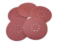 pulir la bandeja, Disco de papel lija con bucle gancho y 8 orificios 9 pulgadas, 5 uds., grano 60-1000 for lijado paneles yeso madera(80)