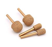 pulir la cabeza, Cabezal de pulido diamante soldado al vacío abrasivo dorado, grano 46/100, 12-25 mm, vástago 6, 60(Grit 100,Diametre 12mm)