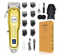 PULIS Cortapelos profesional Zero Gap para hombre, sin cables, profesional, para todos los indicadores LED (dorado)