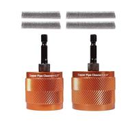 Pulitore Per Tubi Di Rame, Set Attrezzi Idraulici Con Spazzole Sostituibili 15 mm E 22 mm, Lucidatura E Pulizia Professionale Metallo E PVC, 6 Pezzi, Per Filettatura Impianti E Condotti