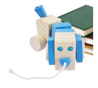 Pull Along Dog - Educational Interactive Walking Toy | Adorable Rope Traction Crawling Puppy with Smooth Wheels, Durable Build, and Fun Motion Design For Boys, Girls, Kids, Or Preschoolers