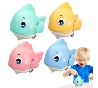 Pull-Back Fish Toy, Push Toy, Sea Animal Playset, Interactive Fun, Children Development, Learning & Crawling, Creative Design, Abs Material, 8,66x7,87 pulgadas
